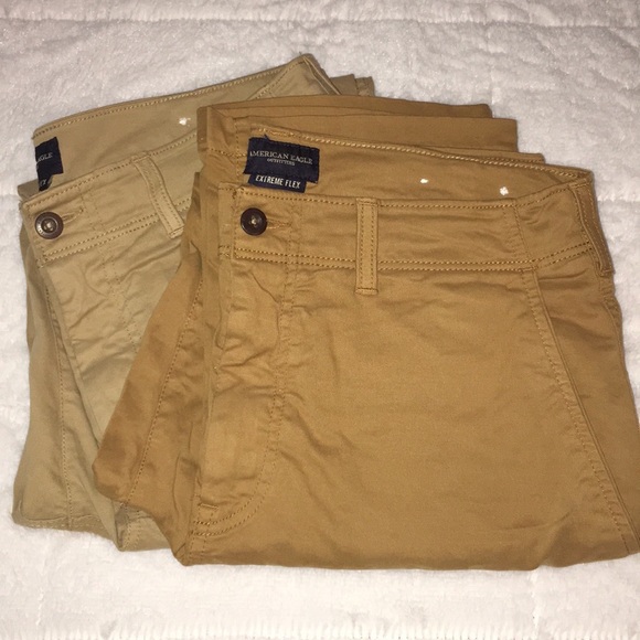 American Eagle Outfitters Other - Two Pair AE Original Straight Khakis